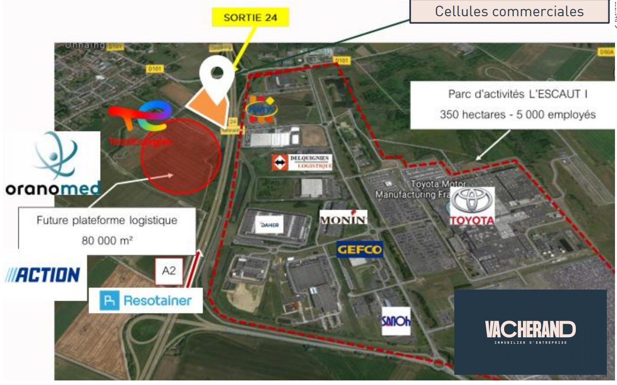 Vente Locaux commerciaux 894m² Onnaing 1