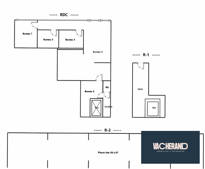 Location Locaux commerciaux 67m² Lille 3